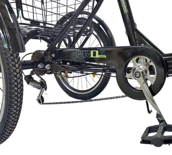 Tricicleta adulti pliabila 20" BR Cycles Pro2008-T002, cadru aluminiu 16", frane V-Brake/tambur, 7 viteze [5]