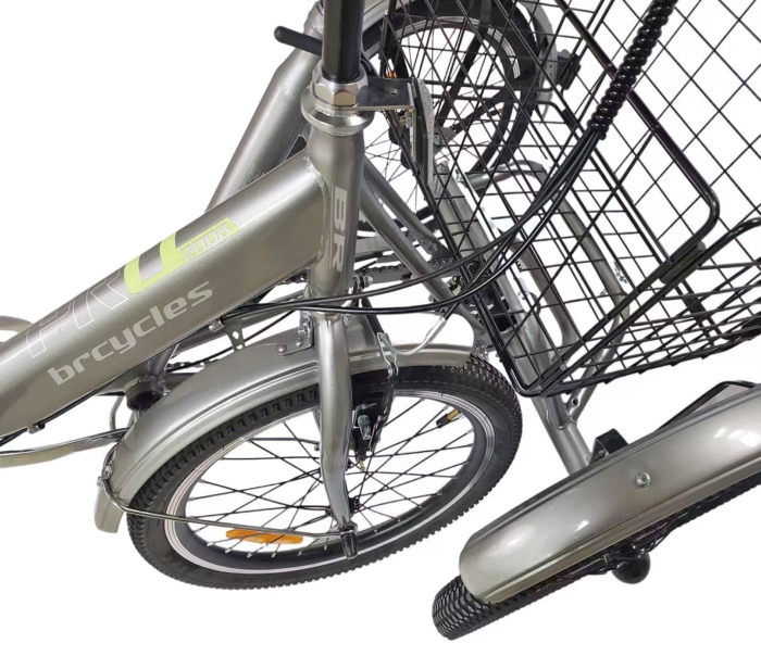 Tricicleta adulti pliabila 20" BR Cycles Pro2008-T002, cadru aluminiu 16", frane V-Brake/tambur, 7 viteze [14]