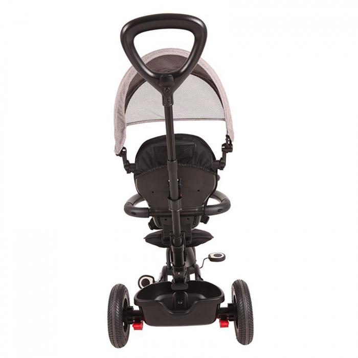 Tricicleta cu roti de cauciuc QPLAY Rito Rubber gri [9]