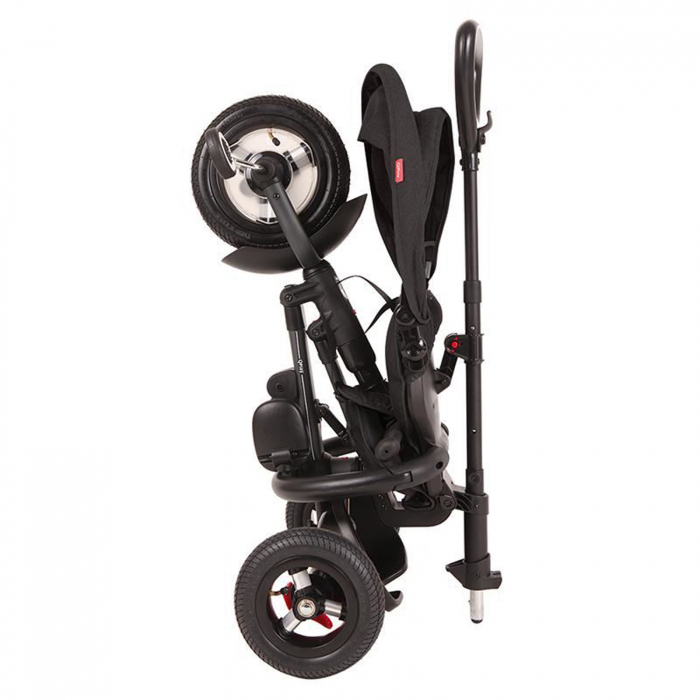 Tricicleta cu roti de cauciuc QPLAY Rito Rubber negru [9]