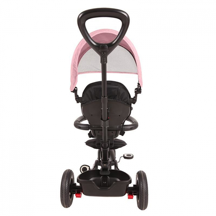 Tricicleta cu roti de cauciuc QPLAY Rito Rubber roz [8]