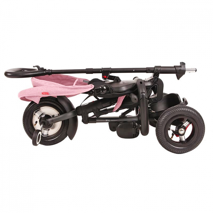 Tricicleta cu roti de cauciuc QPLAY Rito Rubber roz [10]