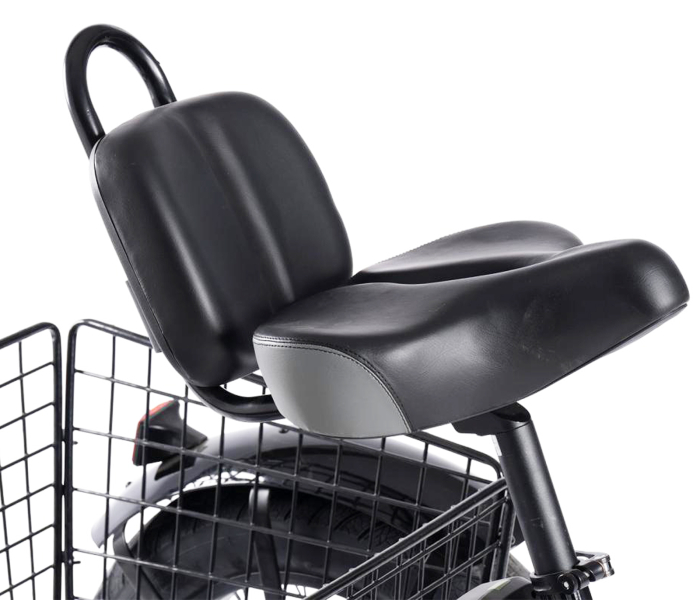 Tricicleta electrica 20" CARPAT E-Senior 20561E, cadru otel 16", frane disc/tambur, 7 viteze, autonomie 40-60 km, negru/galben [9]