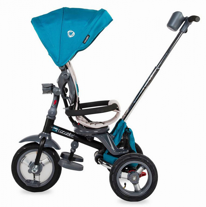 Tricicleta multifunctionala 4in1 cu sezut reversibil COCCOLLE Velo Air verde [4]
