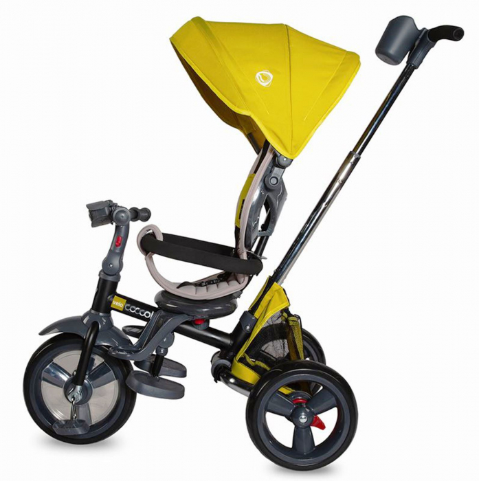 Tricicleta multifunctionala 4in1 cu sezut reversibil COCCOLLE Velo mustar [2]
