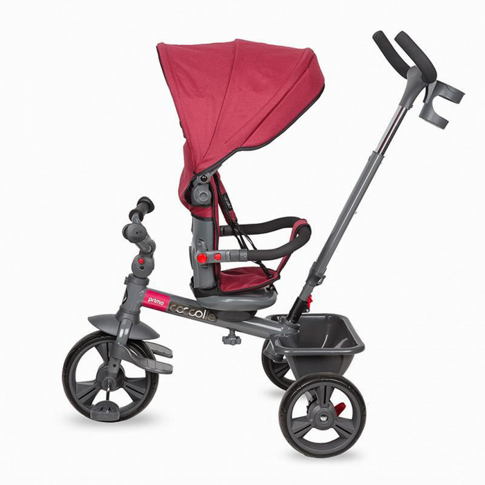 Tricicleta multifunctionala COCCOLLE Primo Magenta [3]