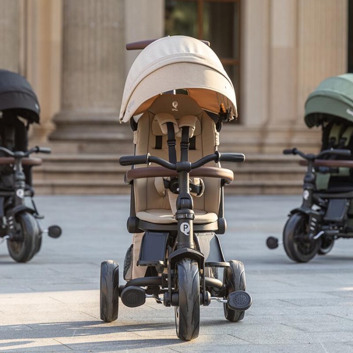 Tricicleta ultrapliabila Qplay Comfo Max Bej [16]