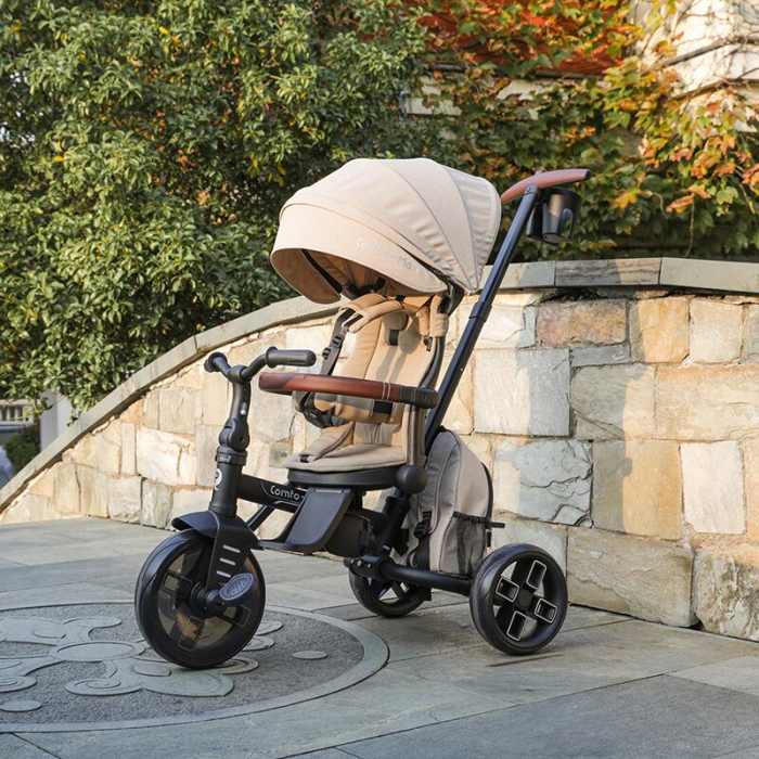 Tricicleta ultrapliabila Qplay Comfo Max Bej [18]