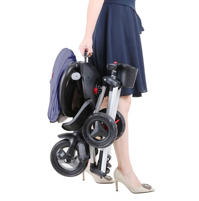 Tricicleta ultrapliabila QPLAY Nova albastru inchis [7]