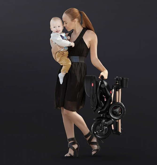 Tricicleta ultrapliabila QPLAY Nova Gold Air LE [6]