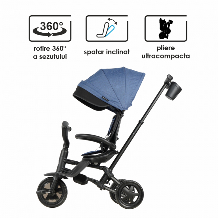 Tricicleta ultrapliabila QPLAY Nova Niello albastru [9]