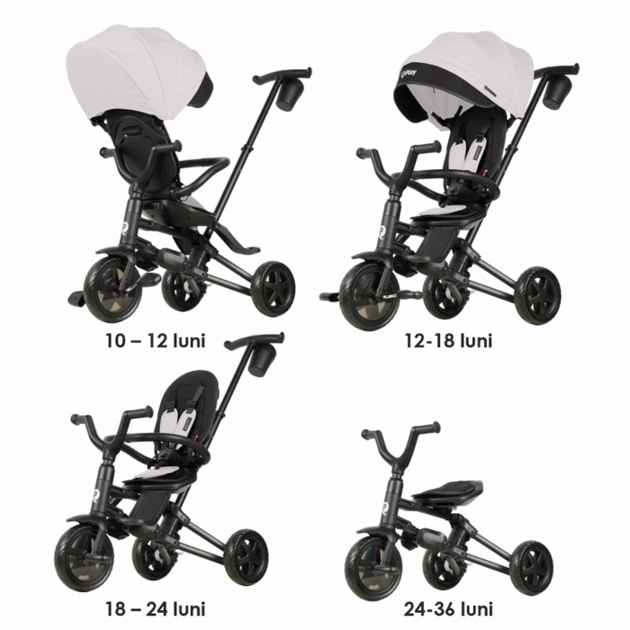 Tricicleta ultrapliabila QPLAY Nova Niello gri [11]