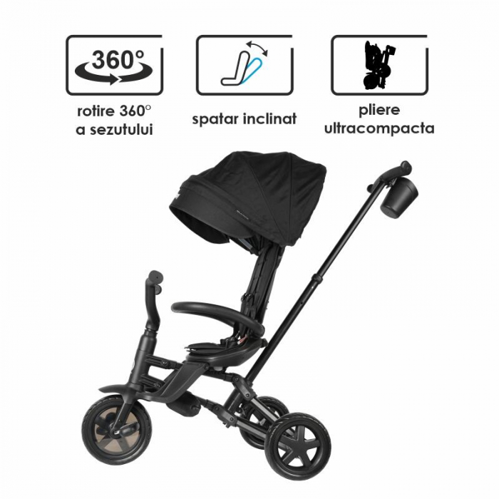 Tricicleta ultrapliabila Qplay Nova Niello Negru [22]