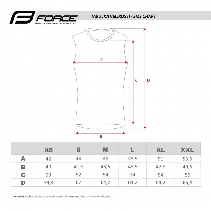 Tricou ciclism fara maneci FORCE F Acceler [3]