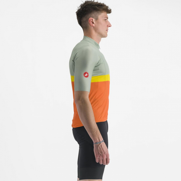 Tricou cu maneca scurta Castelli A Blocco Vernil/Portocaliu/Galben/Visiniu M [4]
