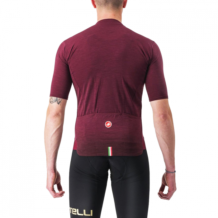 Tricou cu maneca scurta CASTELLI Essenza, visiniu, marime XL [2]