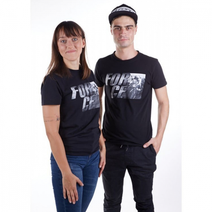 Tricou maneca scurta FORCE Spirit, negru [3]