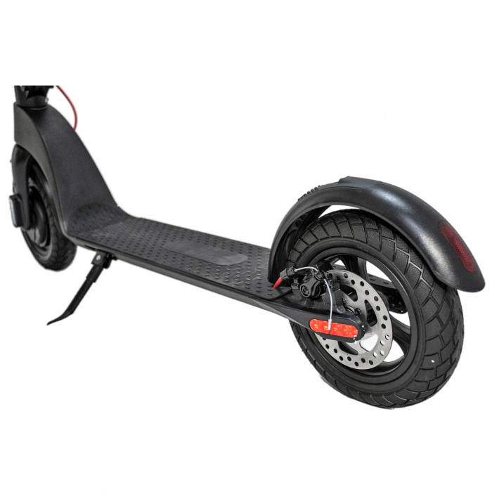 Trotineta electrica DEVRON Zerga X8, motor 350W, roata 10", acumulator 7.8Ah, negru/rosu [14]