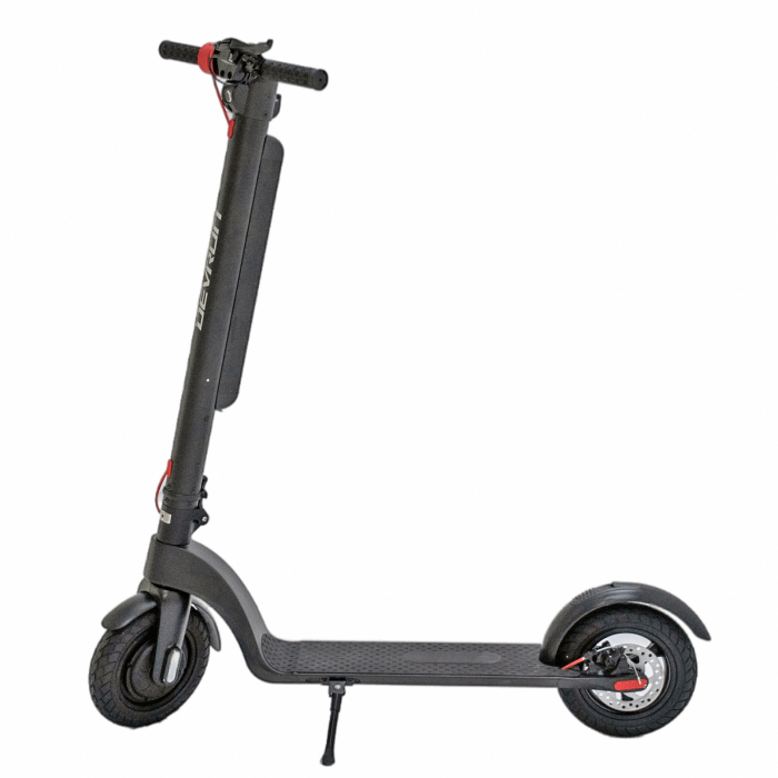 Trotineta electrica DEVRON Zerga X8, motor 350W, roata 10", acumulator 7.8Ah, negru/rosu [4]