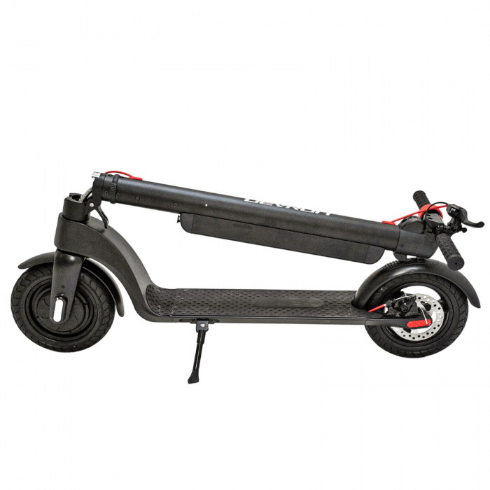 Trotineta electrica DEVRON Zerga X8, motor 350W, roata 10", acumulator 7.8Ah, negru/rosu [9]