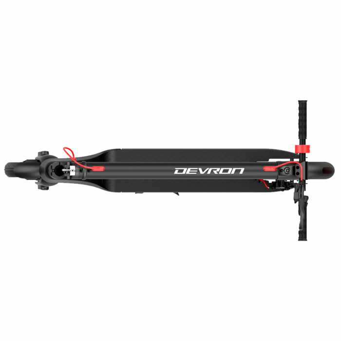 Trotineta electrica DEVRON Zerga X8, motor 350W, roata 10", acumulator 7.8Ah, negru/rosu [10]
