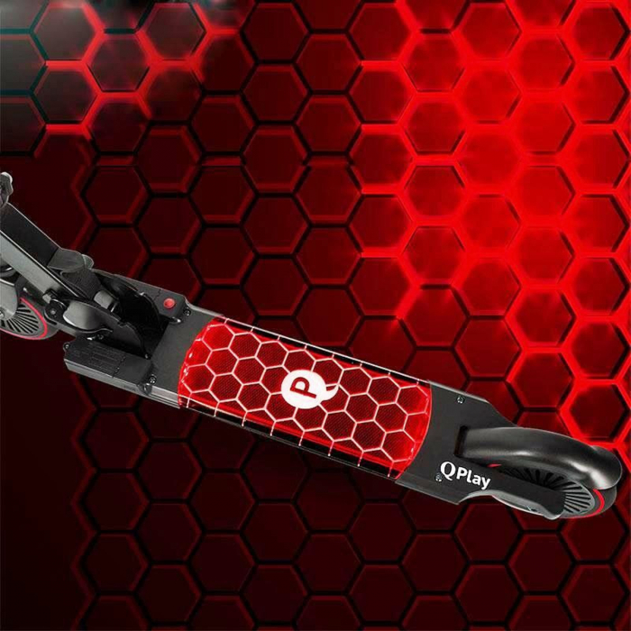 Trotineta LED QPLAY Honeycomb rosu [2]