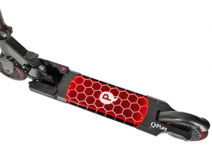 Trotineta LED QPLAY Honeycomb rosu [3]