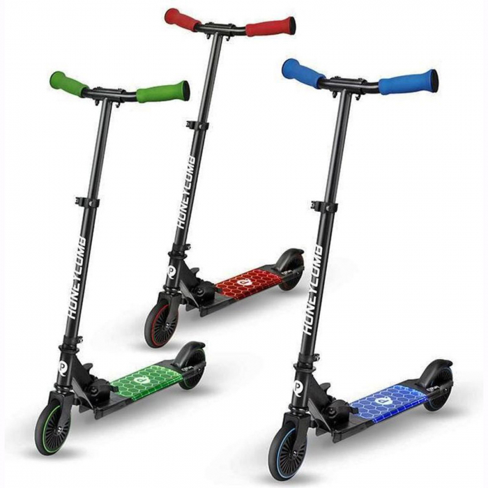 Trotineta LED QPLAY Honeycomb rosu [5]