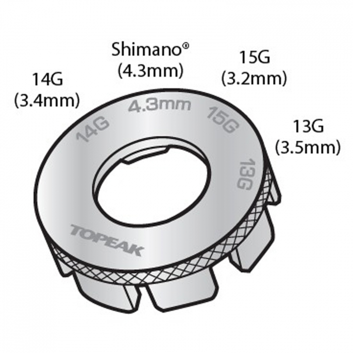 Cheie spite TOPEAK Duospoke TPS-SP42, argintiu [3]