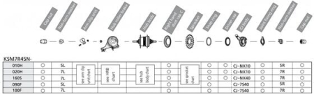 service bu - Accesorii butuc ASM7R45N020H