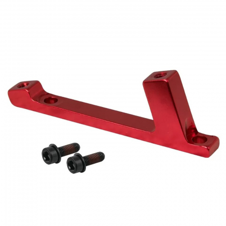 FRANE - Adaptor montaj etrier fata FORCE postmount, pentru disc 180 mm, rosu