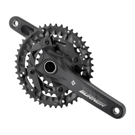 Piese de bicicleta - Angrenaj Burner 401 TT N, 44/32/22T, brate 175 mm, negru