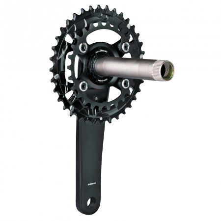 Angrenaj pedalier SHIMANO Deore XT FC-M8100-2, aluminiu, 26/36T, brat 175 mm, negru [1]