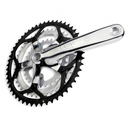 ACCESORII/COMPONENTE - Angrenaj pedalier TRUVATIV Touro, 30/42/50T, aluminiu, argintiu