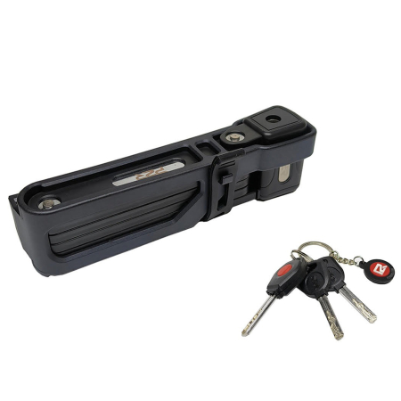 ACCESORII BICICLETE - Antifurt modular P2R Reax 50, 85 cm, pliabil, negru