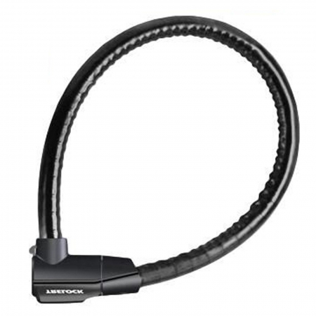 ANTIFURTURI - Antifurt TRELOCK PK 460, cablu armat, 100/2.2 cm, negru