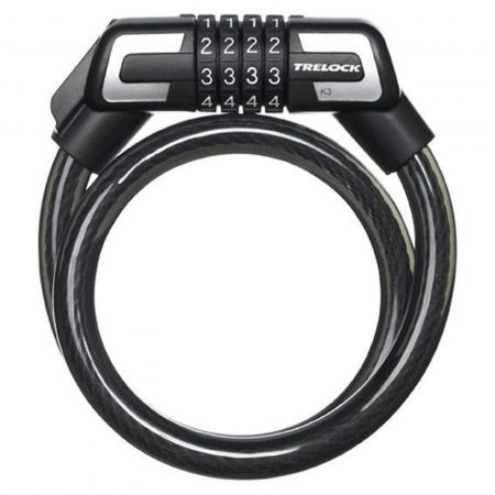 Antifurt TRELOCK K3, 100/1.6 cm, negru [1]
