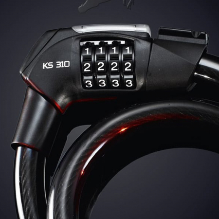 Antifurt TRELOCK KS Dragon, 100/1.9 cm, negru [3]