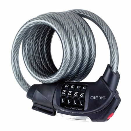 ANTIFURTURI - Antifurt TRELOCK SK 310 Dragon, 150/1.2 cm, negru