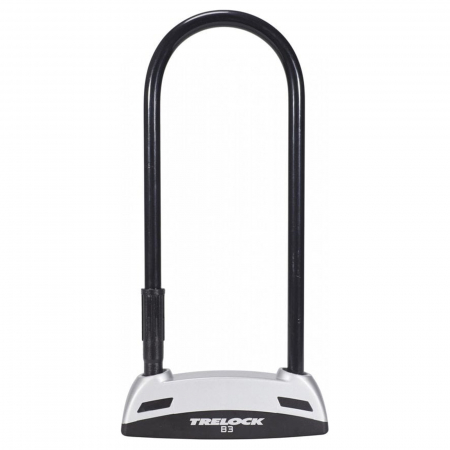 ANTIFURTURI - Antifurt TRELOCK Solid U B3 Silver, 23 cm, negru