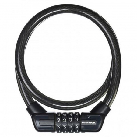 ANTIFURTURI - Antifurt TRELOCK K2 Kombi Silver, 100/1.2 cm, negru/argintiu