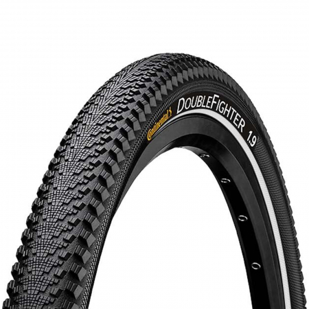 ANVELOPE 24 inch - Anvelopa pe sarma 24"x1.75 CONTINENTAL DoubleFighter III (47-507), negru/reflex