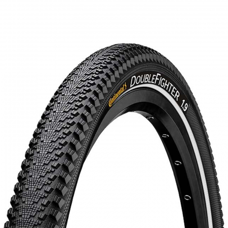 ANVELOPE SI CAMERE 28" - Anvelopa pe sarma 700x35C CONTINENTAL Double Fighter III Reflex (37-622), negru