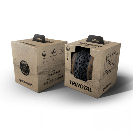 Anvelopa pliabila 29"x2.4 CONTINENTAL Trinotal Trail Grip (60-622) Rapid Comp, Tubeless Ready, negru [4]