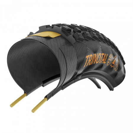 Anvelopa pliabila 29"x2.4 CONTINENTAL Trinotal Trail Grip (60-622) Rapid Comp, Tubeless Ready, negru [2]