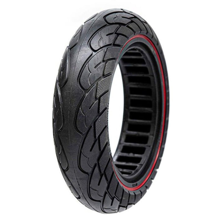 Anvelopa plina trotineta 6"x2.5-6.1/B44-Ultra-Light Nedong Red Line, negru/rosu [0]