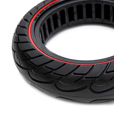 Anvelopa plina trotineta 6"x2.5-6.1/B44-Ultra-Light Nedong Red Line, negru/rosu [3]