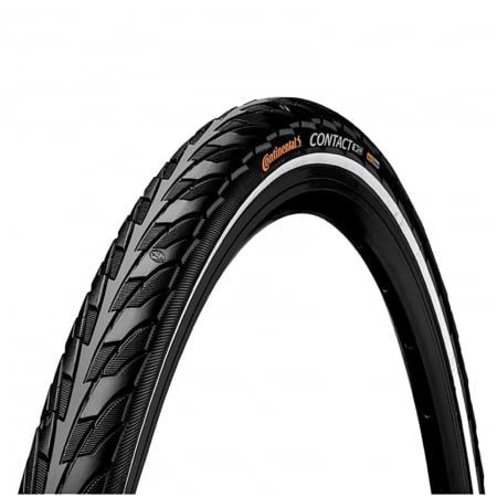 ANVELOPE 28 inch - Anvelopa 700x28C CONTINENTAL Contact (28-622), negru/reflex