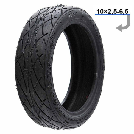 TROTINETE - Anvelopa trotineta 10"x2.5-6.5 FIVESTARS Chaoyang, tubeless, negru
