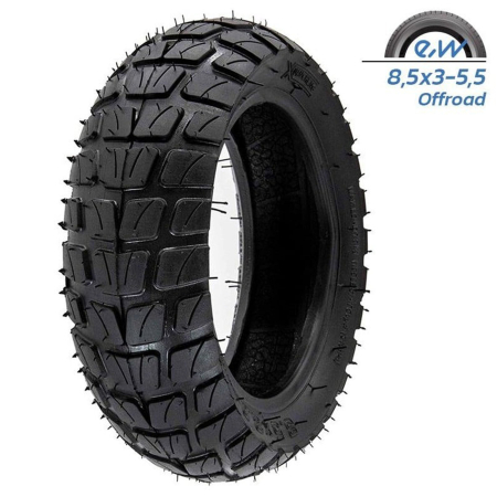 TROTINETE - Anvelopa trotineta 8.5"x3.0 FIVESTARS, negru